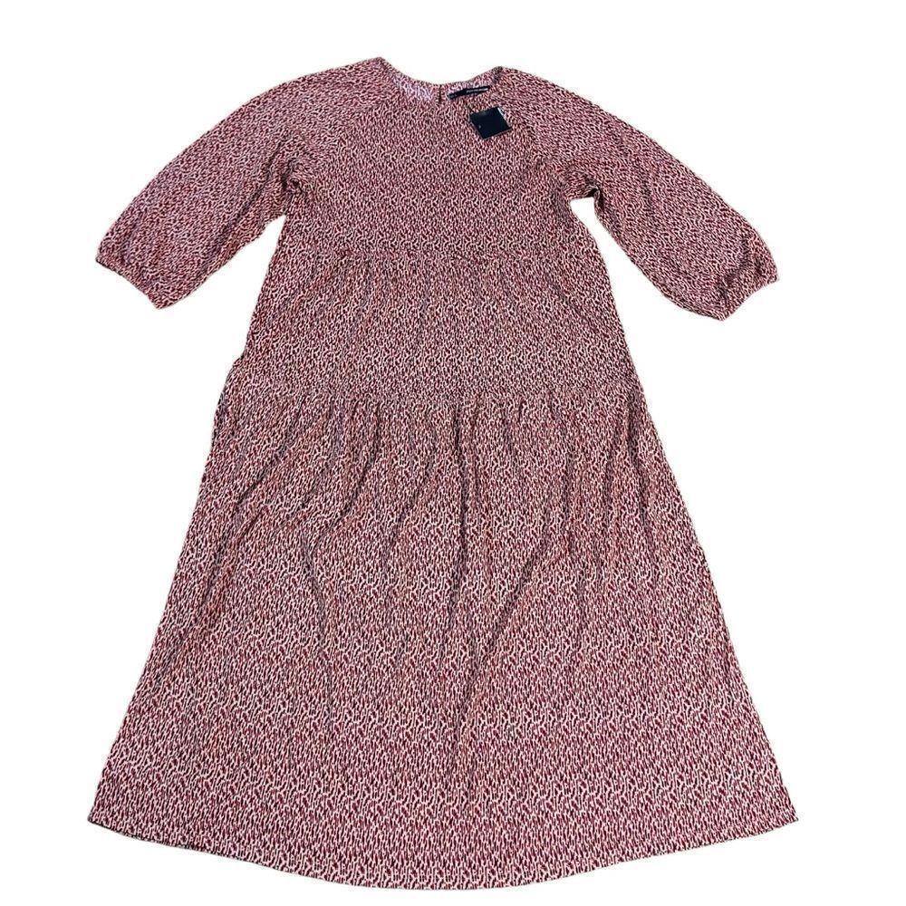 Sfera Printed Long Sleeve Maxi Dress NWT SMALL